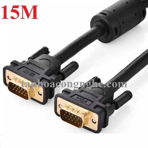 Ugreen 11634 15M màu Đen Cáp tín hiệu 2 đầu VGA VG101 30011634